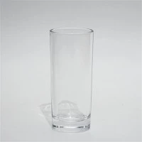 Klassiskt genomskinligt återanvändbart dricksglas